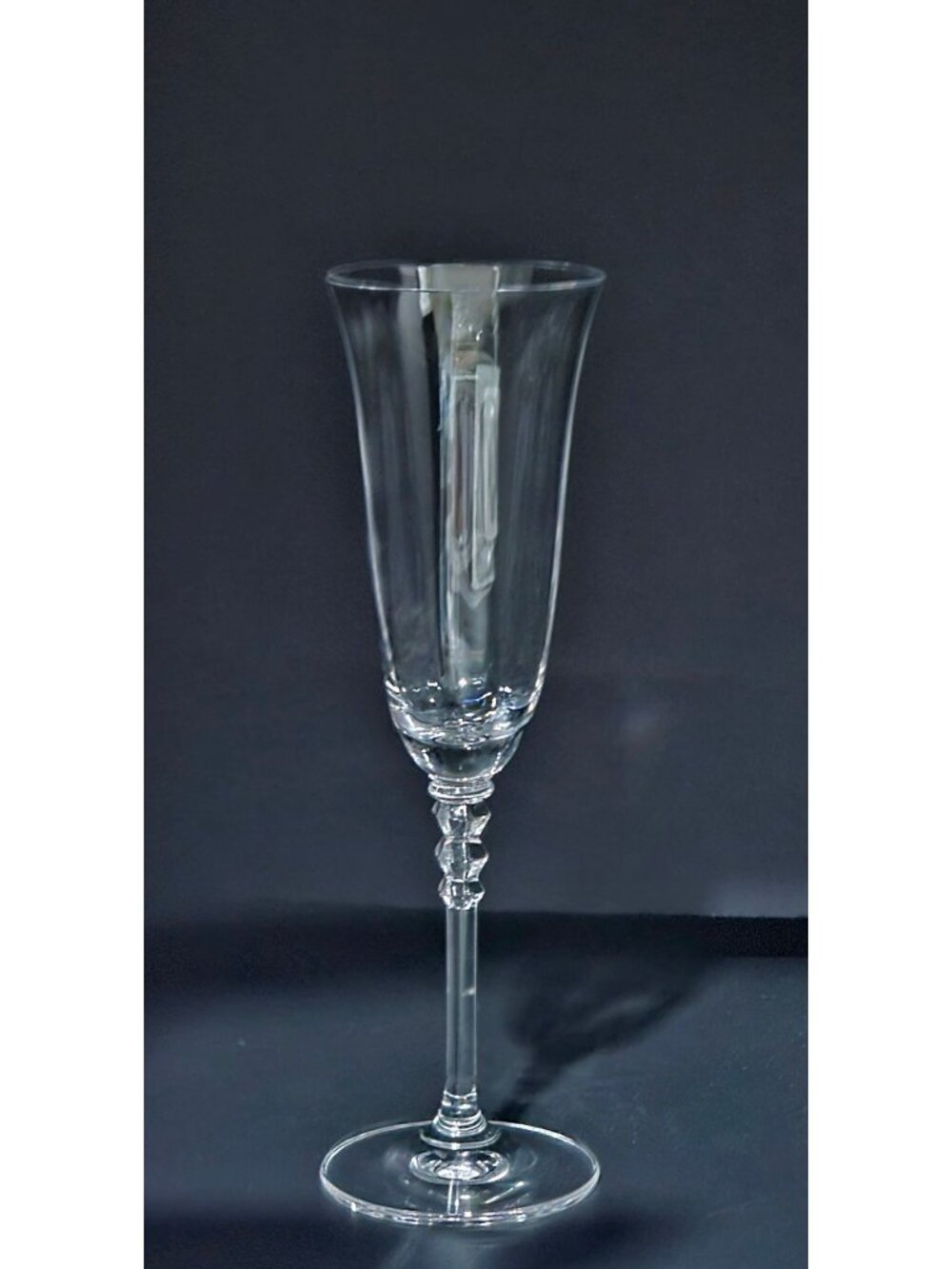 Mikasa Sonata Champagne Flute Glass 9" crystal blown glass elegant 1980s - Picture 3 of 3